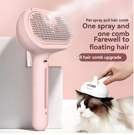 Cepillo de Vapor 3 en 1 para Perros y Gatos