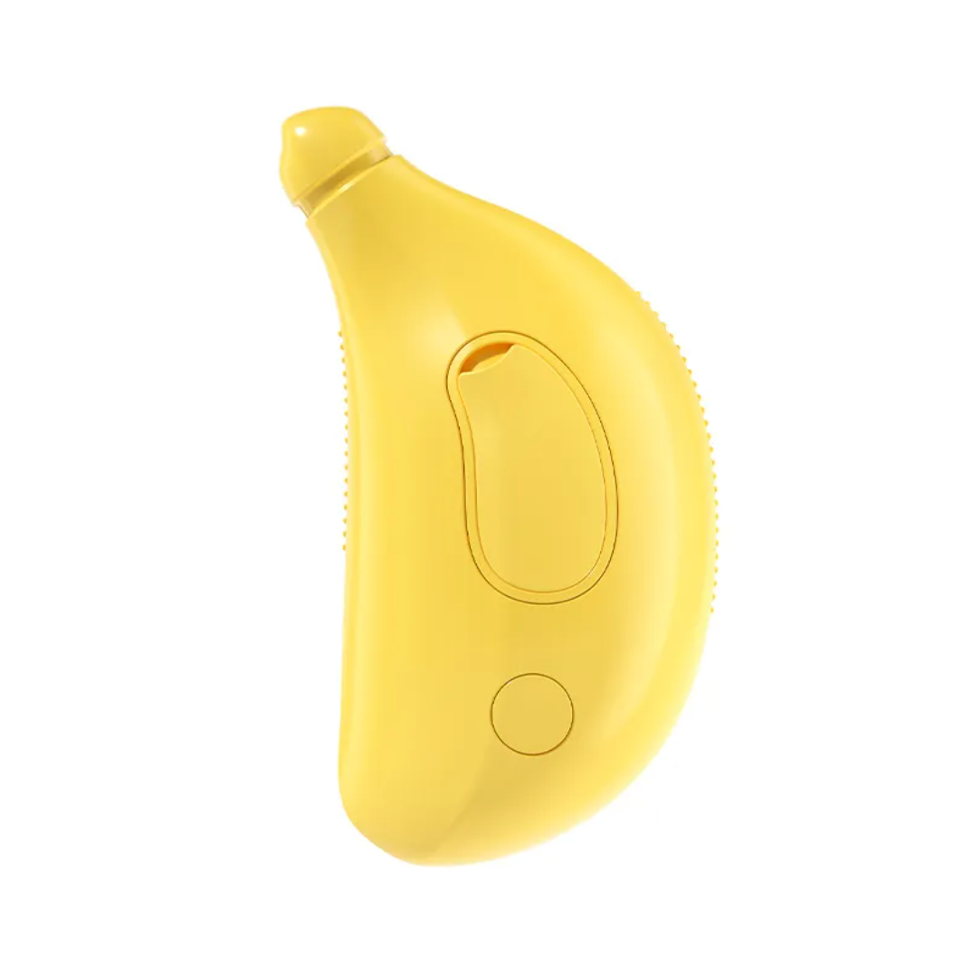 Cepillo de vapor para mascotas con forma de plátano