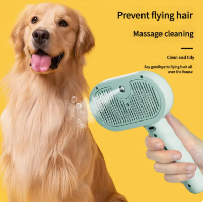Cepillo de Vapor 3 en 1 para Perros y Gatos